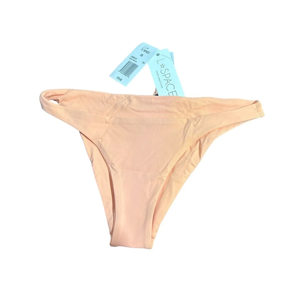 L Space NWT Camacho Low Rise Bikini Swim Bottom Separates Size XS Tangy